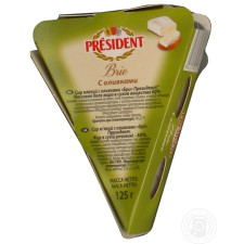 Сир Президент Брі м'який з оливками 60% 125г Польща mini slide 7