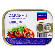 Сардини Norven смажені в пікантному соусі 140г mini slide 2