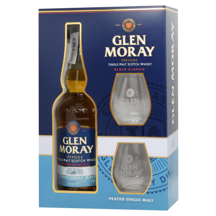Віскі Glen Moray Peated (gift box + 2 Glasses) 0.7 л slide 2