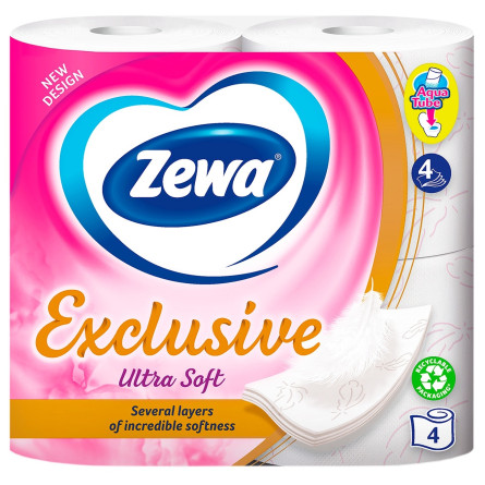 Бумага туалетная Zewa Exclusive Ultra Soft 4шт slide 2