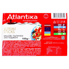 Крабові палички Атлантіка 100г mini slide 1