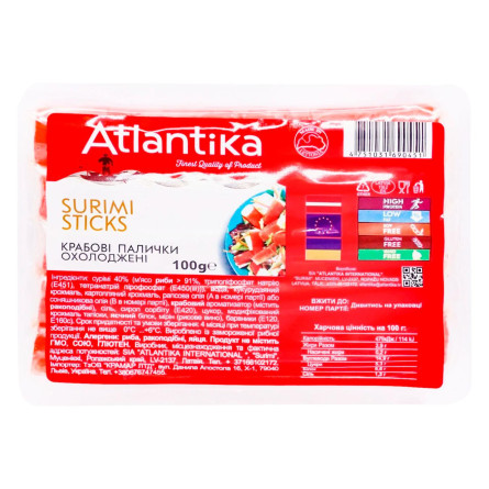 Крабові палички Атлантіка 100г slide 2