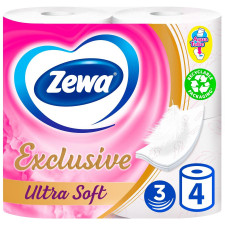 Папір туалетний Zewa Exclusive Ultra Soft 4шт mini slide 1