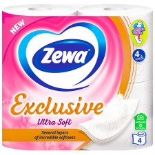 Папір туалетний Zewa Exclusive Ultra Soft 4шт mini slide 2