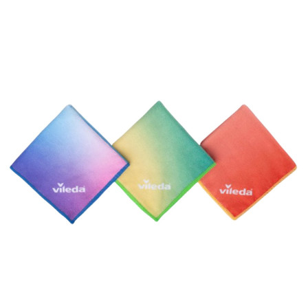 Серветка Vileda Microfibre Colors Desgin мікрофібра 3шт slide 4