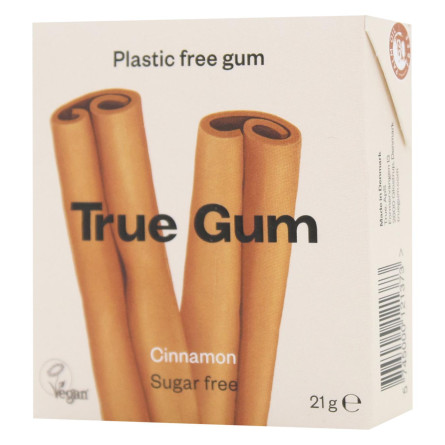 Жевательная резинка True Gum со вкусом корицы без сахара 21г slide 1