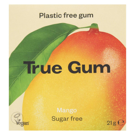 Жувальна гумка True Gum зі смаком манго без цукру 21г slide 2