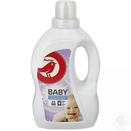 Средство Auchan Baby для стирки детского белья 1,5л slide 1