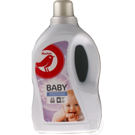 Средство Auchan Baby для стирки детского белья 1,5л slide 2