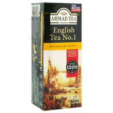 Чай черный Ахмад Английский №1 пакетированный 25х2г mini slide 1