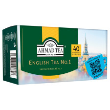 Чай чорний Ахмад Англійський №1 пакетований 40х2г mini slide 1