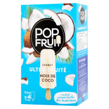 Сорбет Pop Fruit кокосовий 4шт х 70г mini slide 1