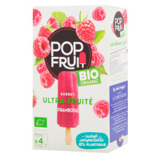 Сорбет Pop Fruit малиновый органический 4шт х 70г mini slide 1
