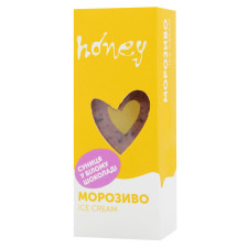 Морозиво Honey Суниця в білому шоколаді 85г mini slide 1