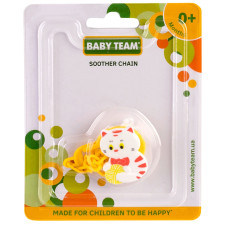 Цепочка для пустышки Baby Team Зверюшки в ассортименте mini slide 4