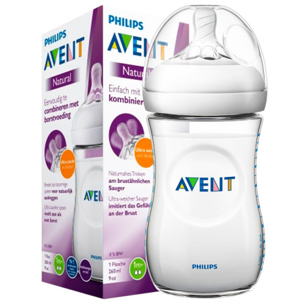 Пляшечка Avent Natural 260мл slide 1