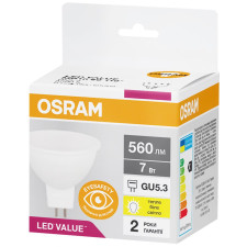 ЛАМПА OSRAM LVMR16 7W GU5.3 30 mini slide 1