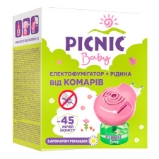Електрофумігатор Picnic Baby з рідиною 30мл 45 ночей від комарів mini slide 2