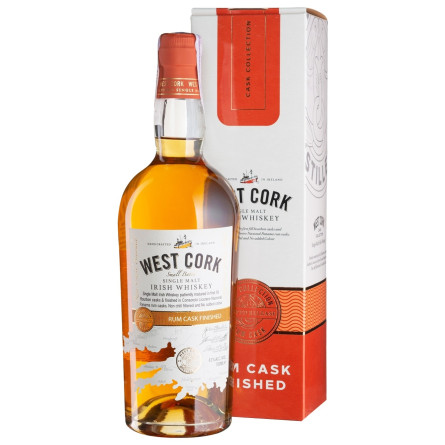 Віскі West Cork Rum Cask Box 43% 0,7л slide 1