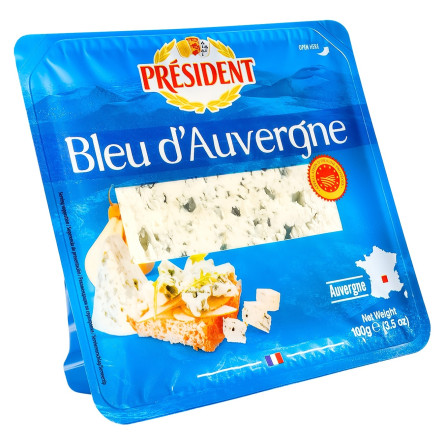 Сир President Blue d`Auverqne блактиний 50% 100г slide 1
