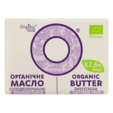 Масло Organic Milk сладкосливочное органическое безлактозное 82,6% 190г mini slide 3