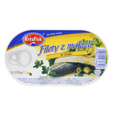 Філе EvraFish Скумбрія в олії 170г mini slide 2