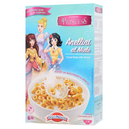 Кольца злаковые Dolci Preziosi Principesse с медом 377г slide 1