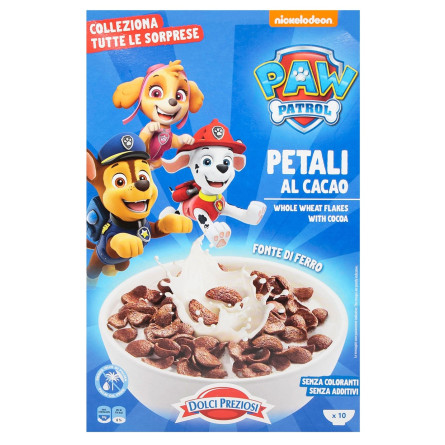 Пластівці Dolci Preziosi Paw Patrol цільнозернові з какао 376г slide 2
