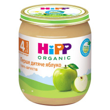 Пюре ХиПП Первое детское яблоко без сахара для детей с 4 месяцев 125г mini slide 1