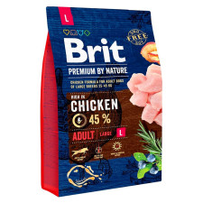 Корм сухой Brit Premium с курицей для собак крупных пород 3кг mini slide 1