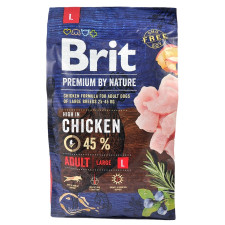 Корм сухий Brit Premium з куркою для собак крупних порід 3кг mini slide 3