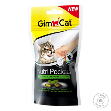Лакомство для кошек GimCat Nutri Pockets ассорти 60г slide 1