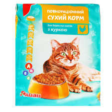 Корм сухий Ашан з куркою для котів 400г mini slide 1