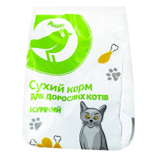 Сухий корм Ашан для дорослих котів курячий 400г mini slide 1