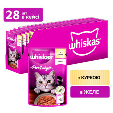 Корм Whiskas з куркою в желе для котів 85г mini slide 4