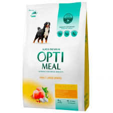 Корм сухий Optimeal для собак великих порід зі смаком курки 4кг mini slide 1
