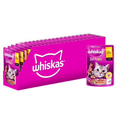 Корм Whiskas Tasty Mix ягненок и индейка для котов 85г slide 4