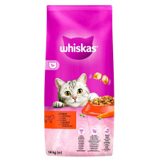 Корм сухой Whiskas с говядиной для взрослых кошек 14кг mini slide 1