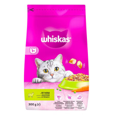 Корм Whiskas сухой для взрослых кошек с ягненком 300г mini slide 1