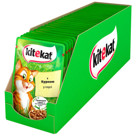 Корм Kitekat с курицей в соусе для взрослых кошек 100г slide 2