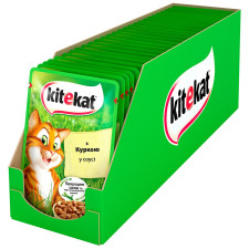 Корм Kitekat з куркою в соусі для дорослих котів 100г mini slide 2
