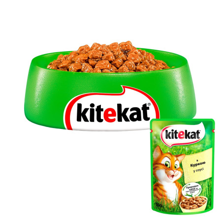 Корм Kitekat с курицей в соусе для взрослых кошек 100г slide 6