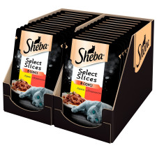 Корм Sheba Select Slices с курицей и говядиной в соусе для взрослых кошек 85г mini slide 7