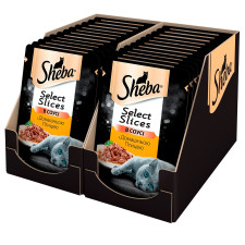 Корм Sheba Select Slices с домашней птицей в соусе для взрослых кошек 85г mini slide 4