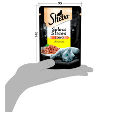 Корм Sheba Select Slices с курицей в соусе для кошек 85г mini slide 8