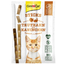 Лакомство для кошек GimCat Sticks индейка и кролик 4 шт mini slide 2