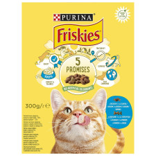 Корм Friskies З лососем та овочами сухий для дорослих котів 300г mini slide 2