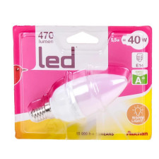 Лампочка Ашан светодиодная 5.5w E14 2700К mini slide 1