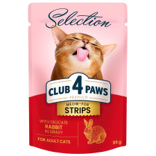 Корм влажный Club 4 Paws Premium Selection кролик в соусе для кошек 85г mini slide 1