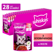 Корм Whiskas з яловичиною в желе для котів 85г mini slide 6